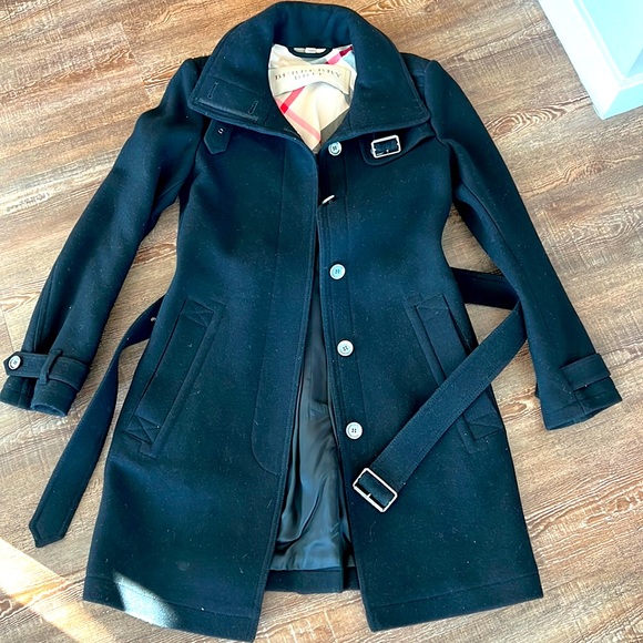 Burberry Brit black trench coat
